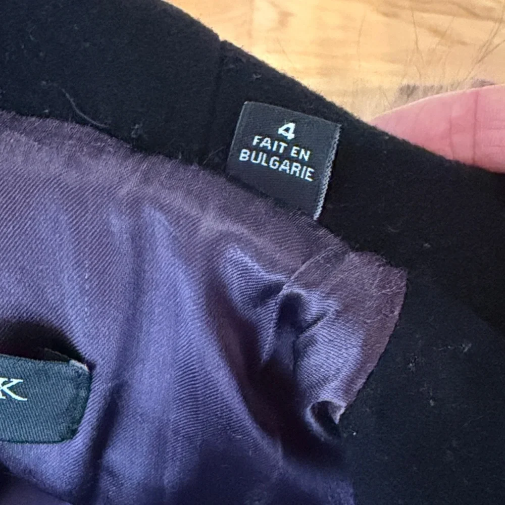 Marc NY by Andrew Marc Black Wool/Cashmere Coat with Genuine Fur Hood, Size 4 - Picture 10 of 15